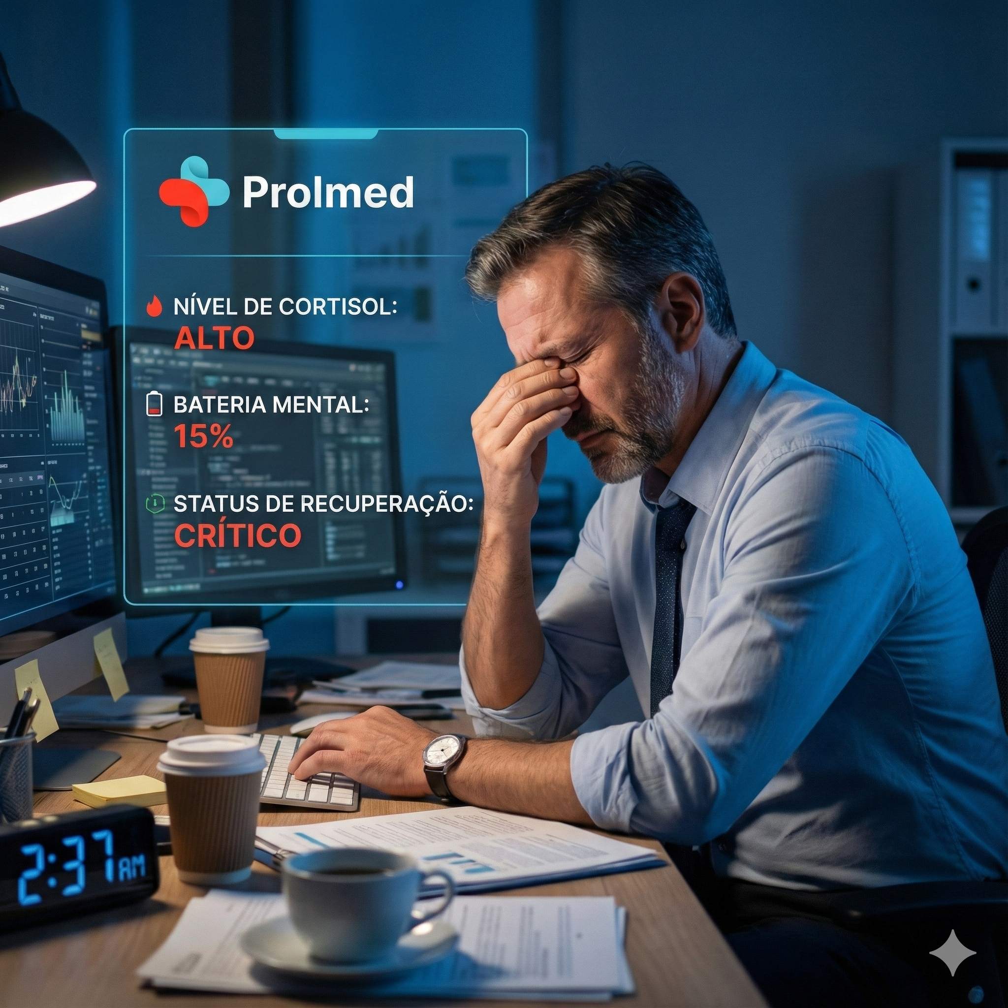 Paciente sorrindo após consulta de telemedicina para cansaço mental e burnout na Prolmed